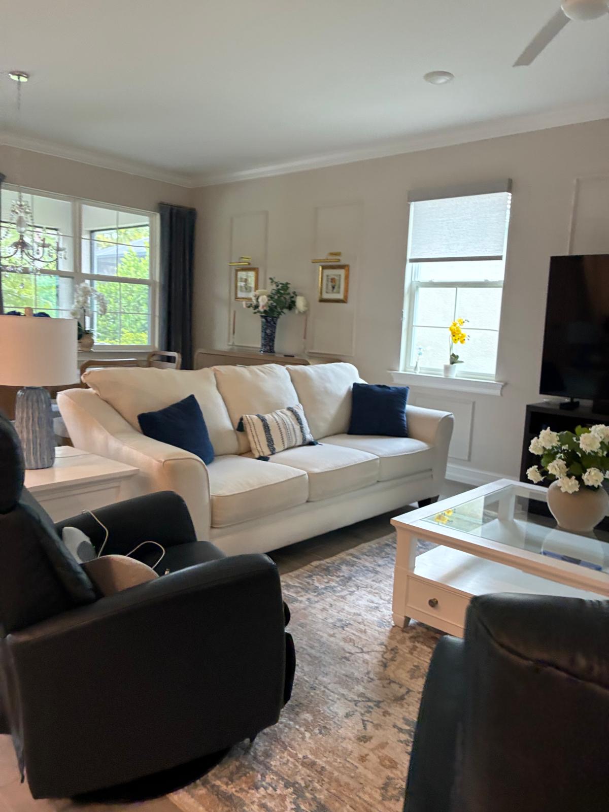 Clean living room